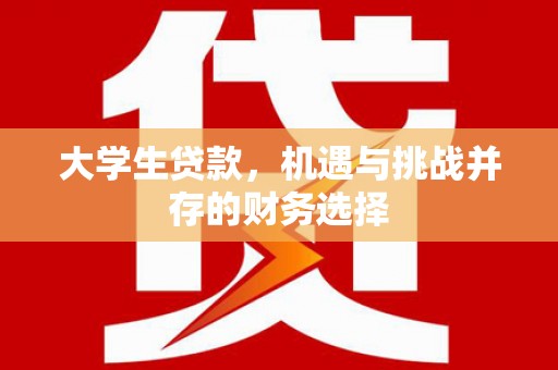 靖西大学生贷款，机遇与挑战并存的财务选择