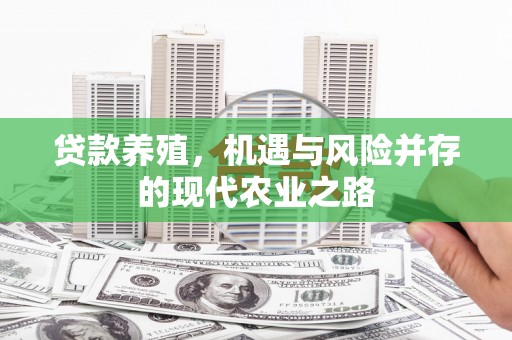 大堂贷款养殖，机遇与风险并存的现代农业之路
