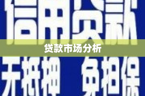 澜沧贷款市场分析