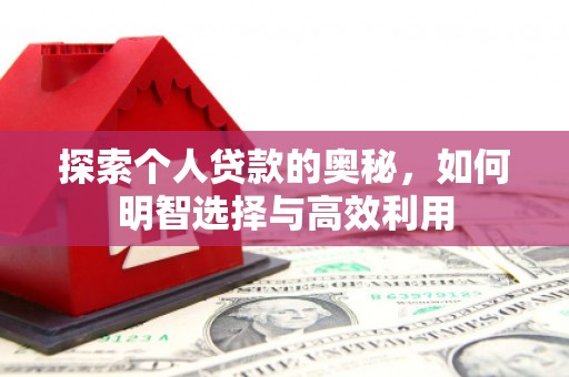 龙潭探索个人贷款的奥秘，如何明智选择与高效利用