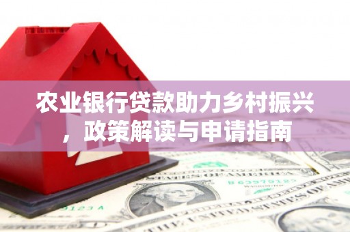新埔农业银行贷款助力乡村振兴，政策解读与申请指南