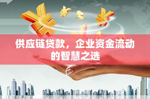 巴中供应链贷款，企业资金流动的智慧之选