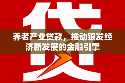 富源养老产业贷款，推动银发经济新发展的金融引擎