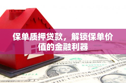 武胜保单质押贷款，解锁保单价值的金融利器