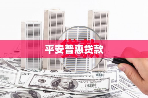 秦安平安普惠贷款